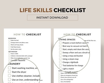 Before You Leave Home Checklist | Life Skills Every Teen Should Learn Printable