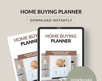 Home Buying Planner Bundle | Mortgage, House Hunting & Filing System Printable | Property Purchase Workbook PDF