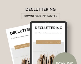 Decluttering is different when you are moving out of home. You have tough decisions to make. Download today and start decluttering today.