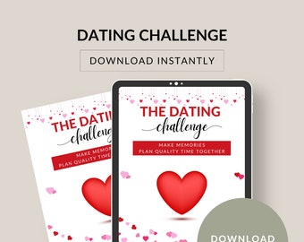 Dating Challenge | 65 pages. For Couples to reignite your love. Start your romantic challenge today. Download instantly and Print.