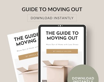 Moving Workbook, Moving Out of Home for the First Time, Guide to Moving Out. Questions to ask and things to consider. Download instantly.