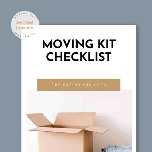 Moving Kit Checklist, Moving Lists, Moving Packing Checklist, Packing List, Room Layouts. Moving Essentials Checklist, Moving Binder | PDF
