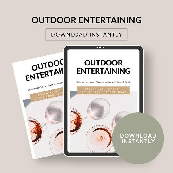 Outdoor Essentials Checklist. Set up your outdoor area for entertaining outside. New Home Checklist. Download Instantly. PDF