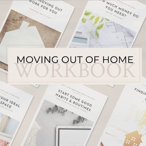 Moving Workbook, Moving Out of Home for the First Time, Guide to Moving Out. Questions to ask, things to consider. Download instantly | PDF