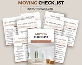 Moving Checklist Printable – 8 Week Moving Planner PDF – Relocation Countdown Timeline