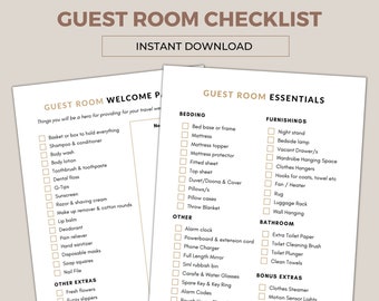 Luxury Guest Room Planner – Create a Five Star Bedroom Experience PDF