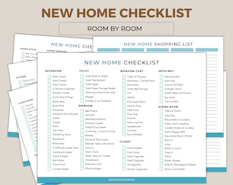 New Home Essentials Checklist – Complete House Setup & Shopping List PDF – First Home Planner