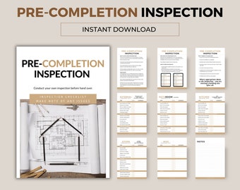 New Build Defects Checklist – Handover Inspection & Builder Issue Tracker PDF