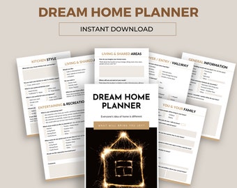 Dream Home Planner PDF | House Design Workbook & Floor Plan Guide