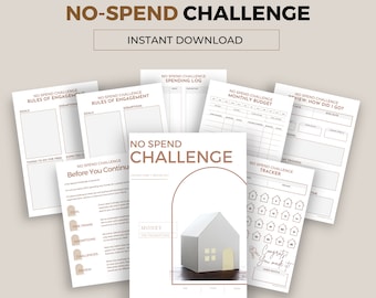 No Spend Challenge Printable | 30 Day Money Reset & Budget Planner PDF