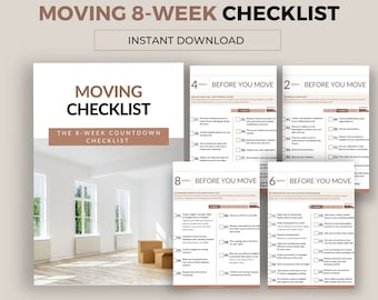 Moving Checklist: 8-Week Countdown Planner (PDF)