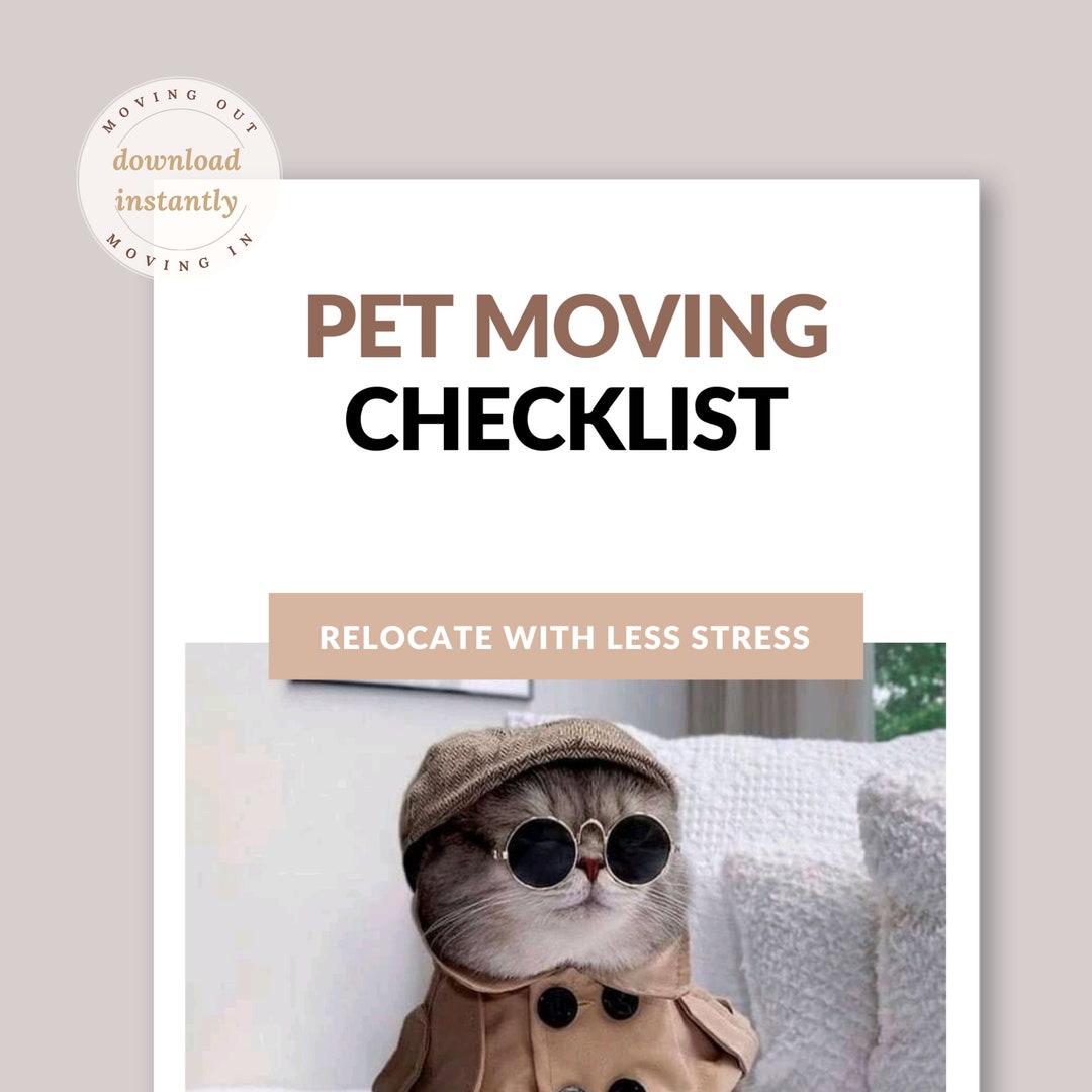 View of Pet Moving Checklist. Pet Profile, Moving With Pets Checklist. Moving ...