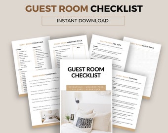 Lista de verificación para la configuración de la habitación de invitados en una casa nueva: PDF de planificación de la habitación de invitados