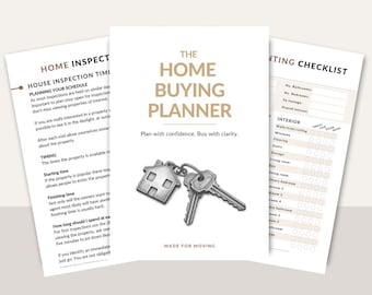 Home Buying Planner | House Hunting Planner | Home Purchase Planner PDF | Printable Workbook | Digital Download