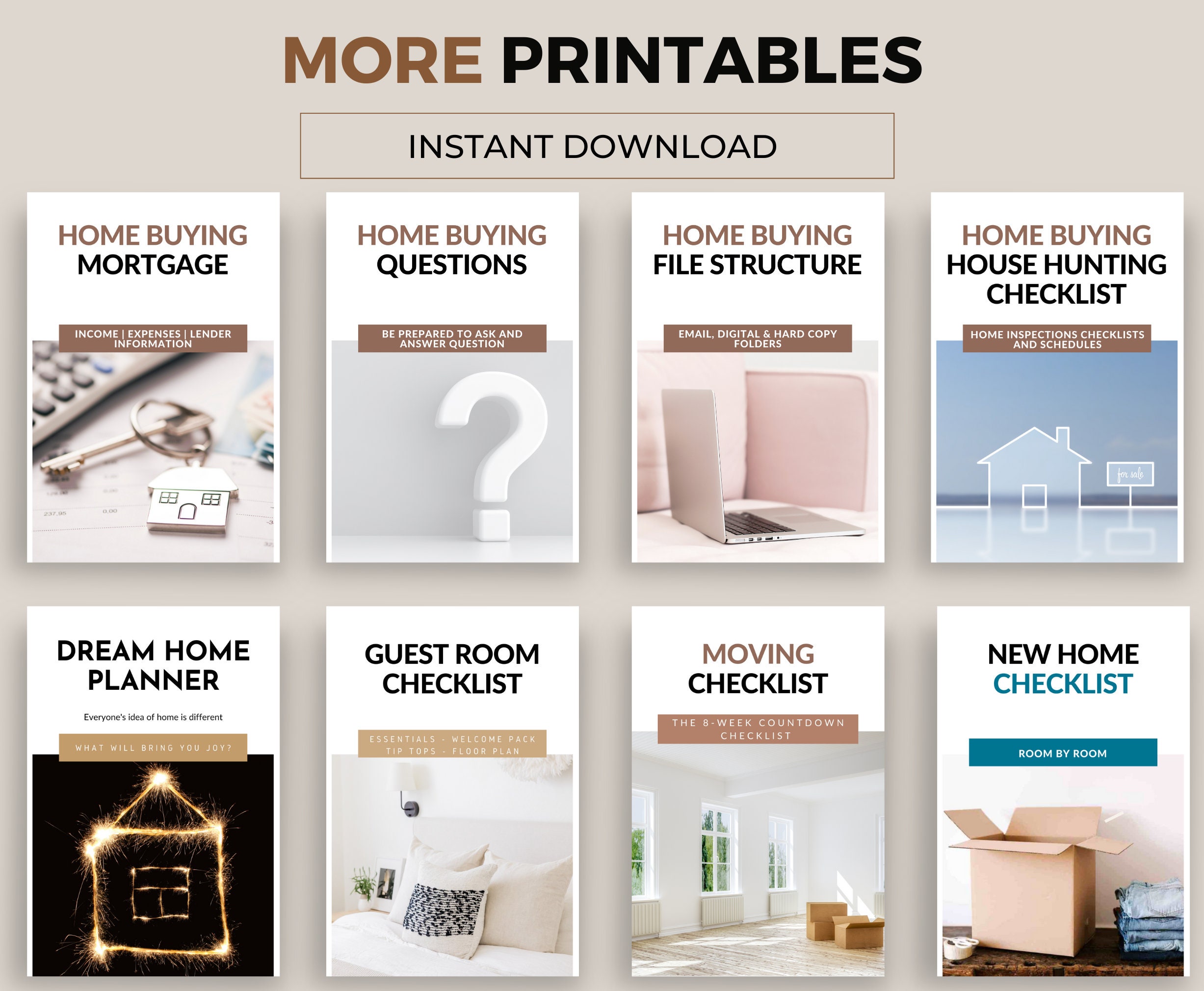 New Home Essentials Checklist | Room by Room (PDF) - Etsy