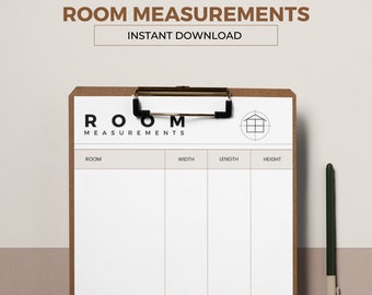Room Measurement Planner: Moving Home Printable (PDF)