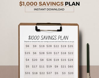 Save 1,000 with a simple, visual savings challenge you can start anytime.