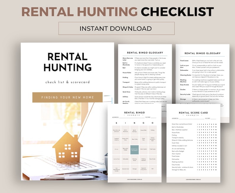Rental Hunting Checklist. Keep a Simple Checklist to Remember What You ...