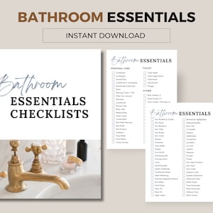 First Apartment Bathroom Checklist – Complete Essentials PDF Download