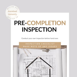Pre-Completion Inspection Checklists. Home Walkthrough. New Apartment, Real Estate Agent List. New Home. New Apartment List, Download | PDF