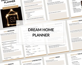 New Home Build Planner – House Layout & Interior Planning Workbook PDF