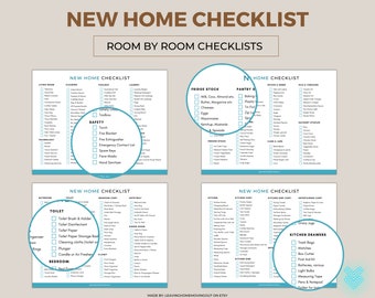 New Home Essentials Checklist, Room by Room Inventory (PDF)