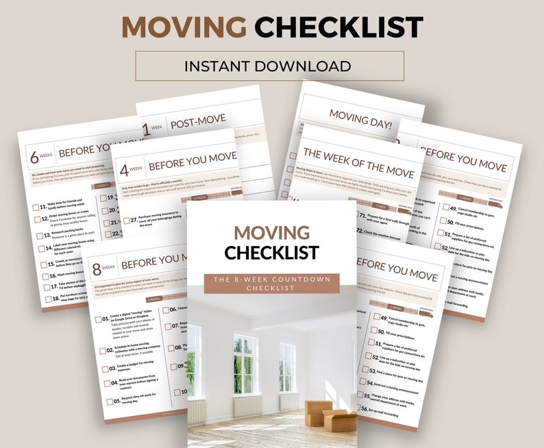 Moving Planning Checklist
