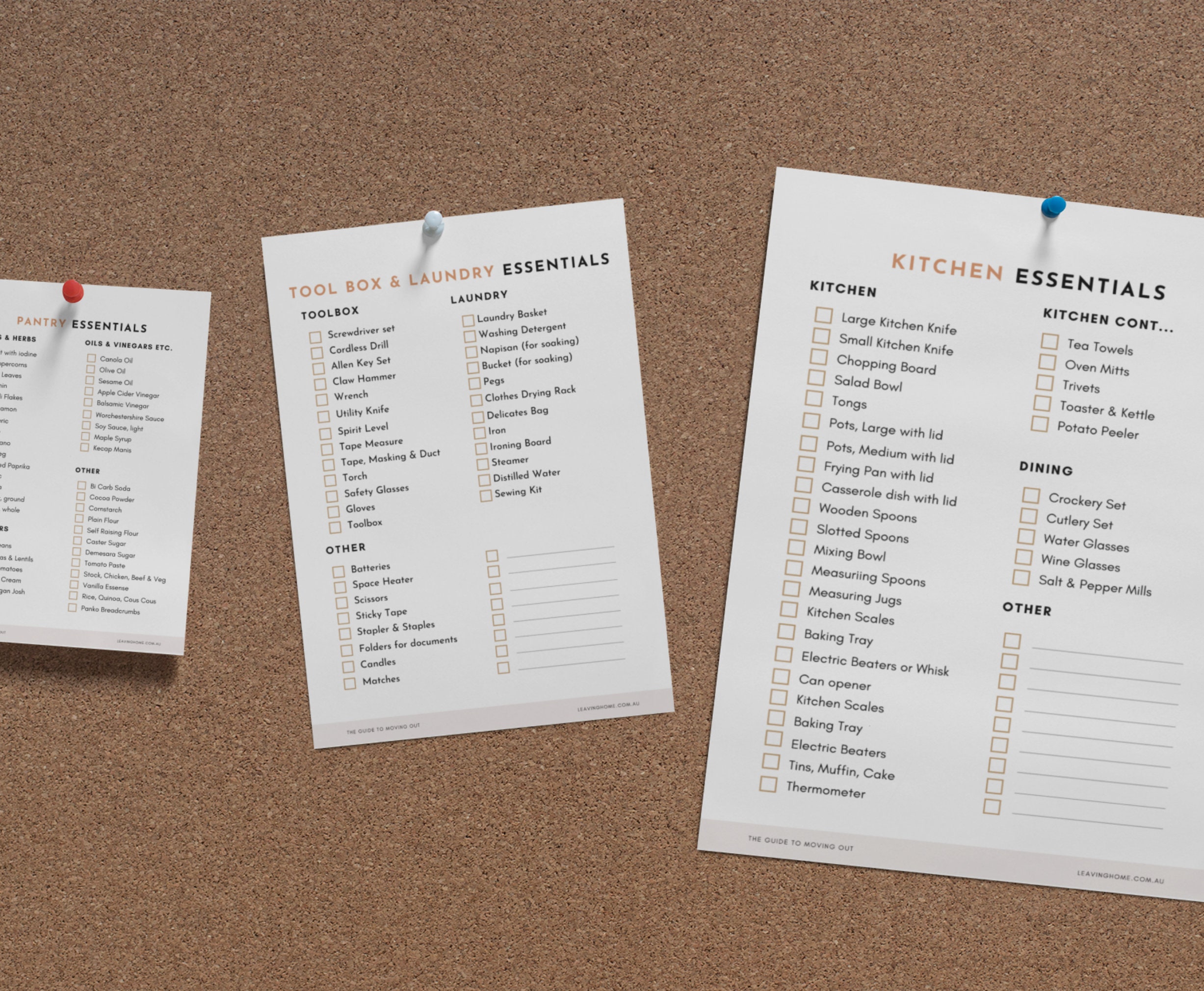 The Essentials Checklist Bundle Printable, Printable Planner for New ...