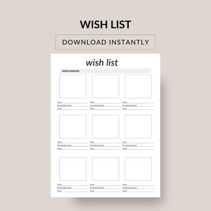 Home Items Wish List, Haushaltsgegenstände liste, Merchandise Liste, Checkliste für neues Zuhause, Hochzeiten, Schreibtisch Ideen, Wunschliste, Sofort Download | PDF-Datei