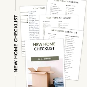 New Home Essentials Checklist: Room by Room Moving Planner (PDF)