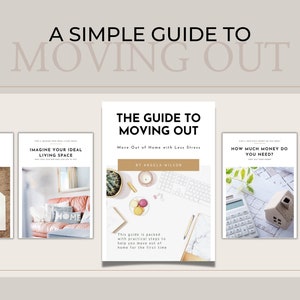 Moving Workbook, Moving Out of Home for the First Time, Guide to Moving Out. First Apartment , New Home, Moving Guide. Instant Download, PDF