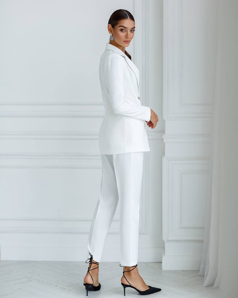 Two Piece Suit Bridal Pantsuit Wedding Guest Suit Blazer - Etsy