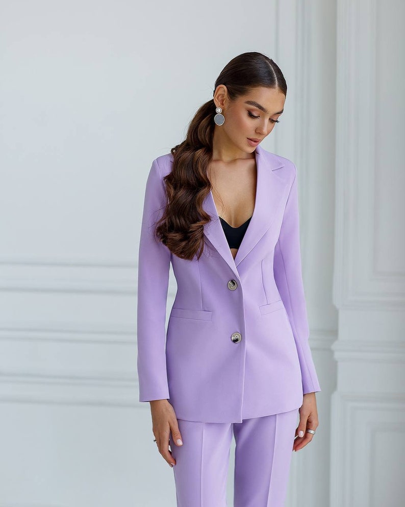Two Piece Suit Bridal Pantsuit Wedding Guest Suit Blazer - Etsy