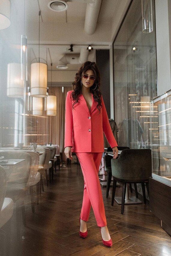 Two Piece Women Suit Bridal Pantsuit, Wedding Guest Suit, Prom