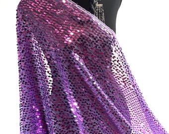 Lavender Purple Elegant Twilight Shimmering Evening Wrap for Special Occasions and Stylish Outfit Accents Purple Sequin Shawl Scarf