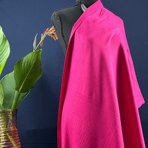 Luxurious Fuchsia Scarf: Soft Cozy Shawl, Elegant Accessory