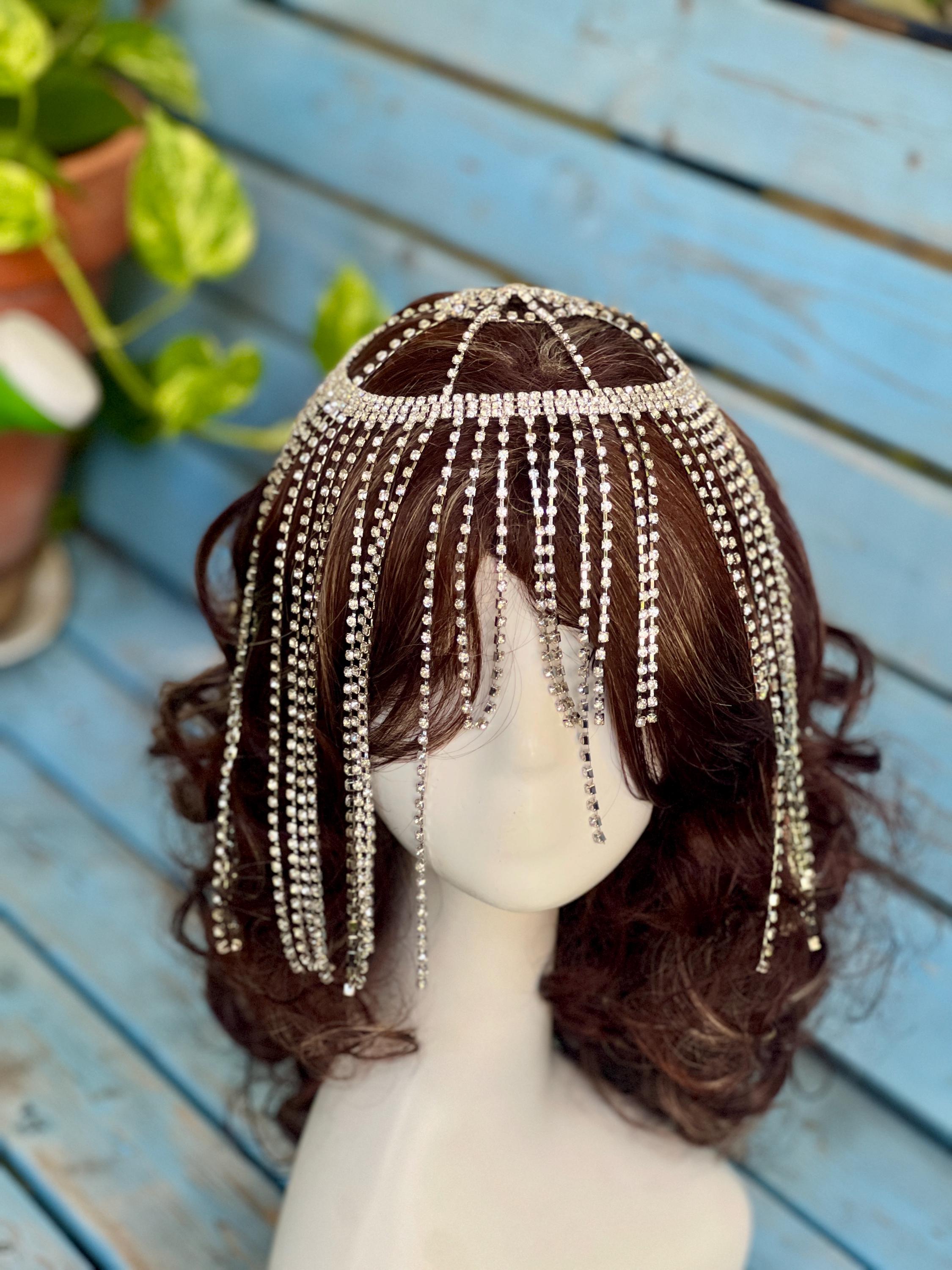 Crystal Rhinestone Flapper Headpiece – Bridal Hair Accessory  display picture 1