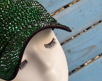 Green Embellished Crown Cap 07a80c78c1208177f06f8857ab1138  main image 2