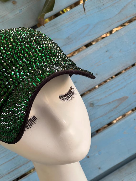 Neutral Dollar Rhinestone Crystal Brimmed Baseball Cap Hat Fashion Bling Money Fashion Bling Baseball Cap Hat, Embellished with Crystal  main image 2