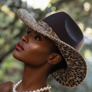 Rhinestone Cow Print Cowboy Hat - Etsy display picture 1
