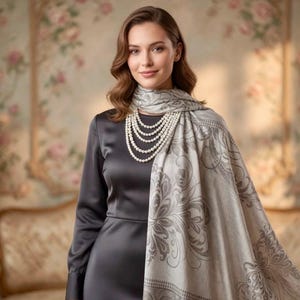 silver shawls for dresses vimate Shawl Women, Glittering Metallic Shawl Scarf and Wraps for Evening Patry (Silver) at Amazon Women's Clothing store 30C Machine Wash (Do not tumble dry) Style Evening Wraps Women's Shawls And