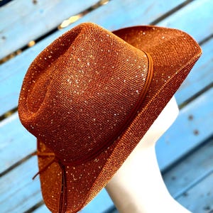 Vintage Genuine Suede Leather Western Hat Rust Orange Feathers Boho Festival ?? These are soon to go up in my Etsy shop soon as I have a  main image 3
