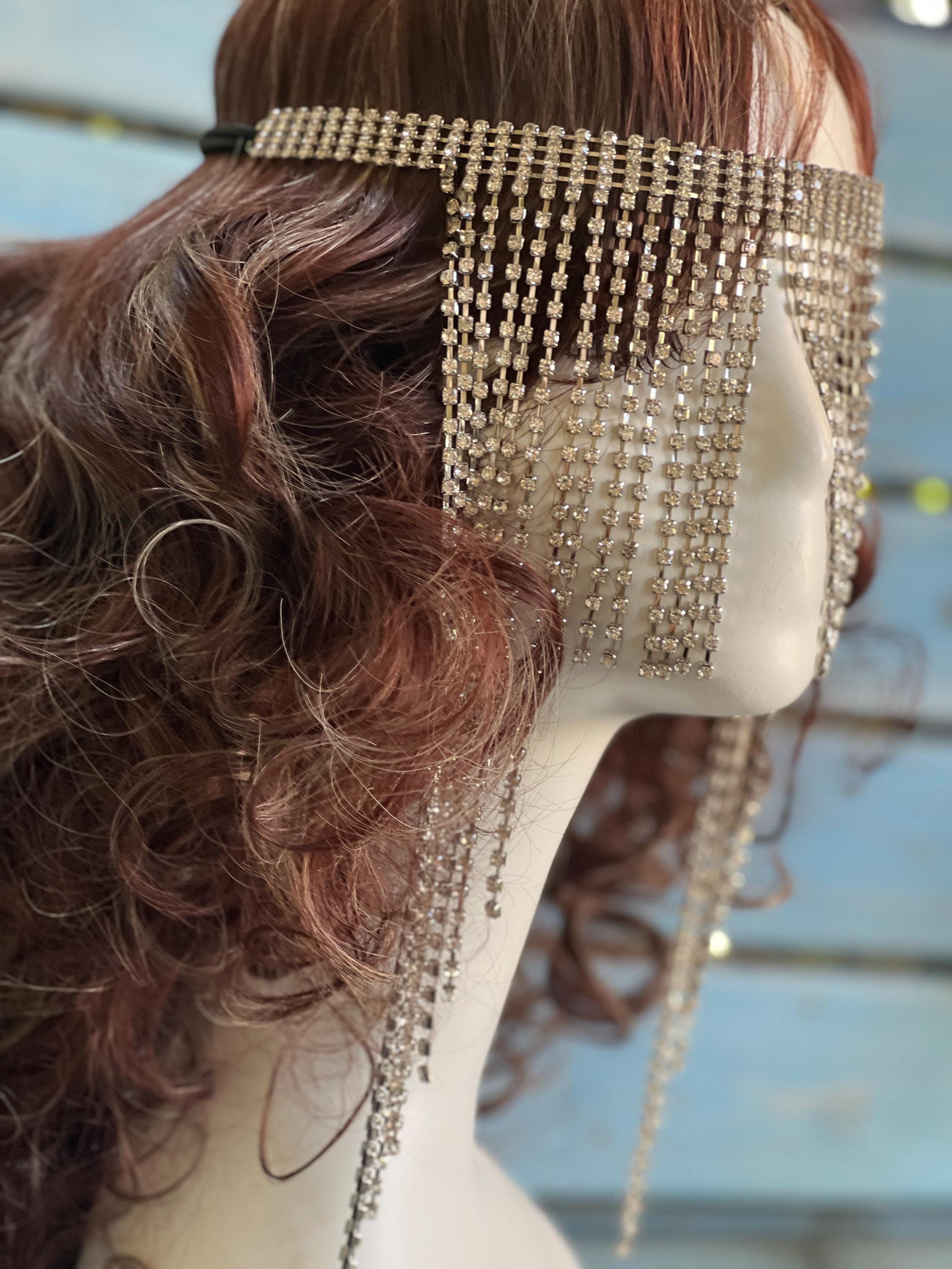 Crystal Rhinestone Flapper Headpiece – Bridal Hair Accessory  display picture 3