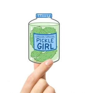 Gorgeous Gorgeous Pickle Girl Sticker