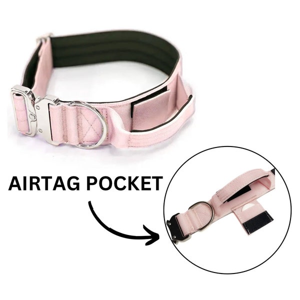 Air Tag Pocket Tactical Dog Collar