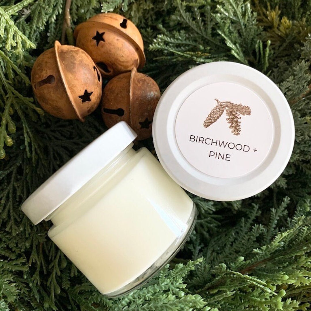 Birchwood & Pine 2 Oz Candles Handmade Soy Candle Etsy