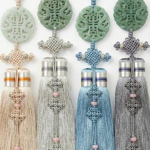 Jade Norigae – Elegant Korean Traditional Hanbok Ornament image 2