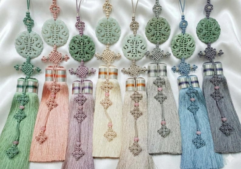 Jade Norigae – Elegant Korean Traditional Hanbok Ornament image 11