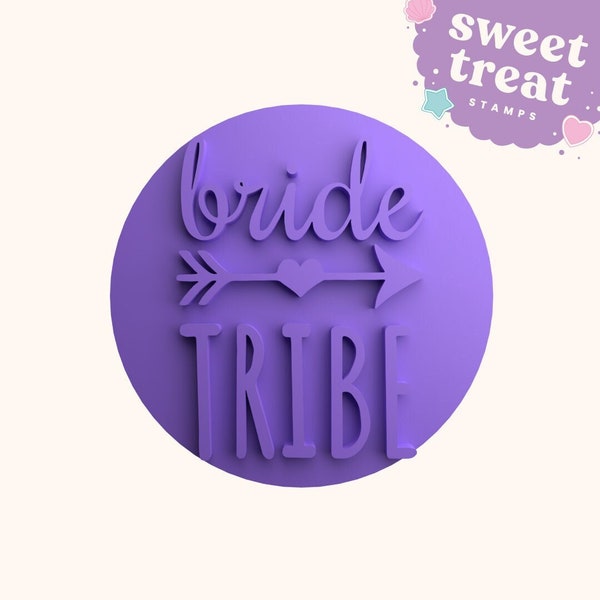 Bride Tribe Hen Do Fondant Stamp Embosser