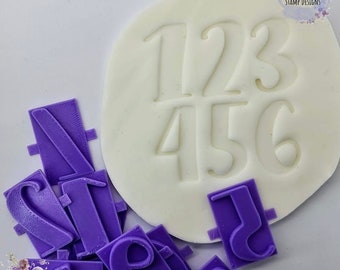 Number Set v1 Fondant Stamp Embosser